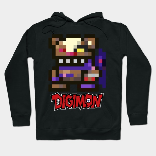 digimon shinmonzaemon pixel Hoodie by DeeMON